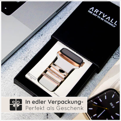 Apple Watch Charms Set verschiebbar Metall Anhänger Schmuckzubehör 