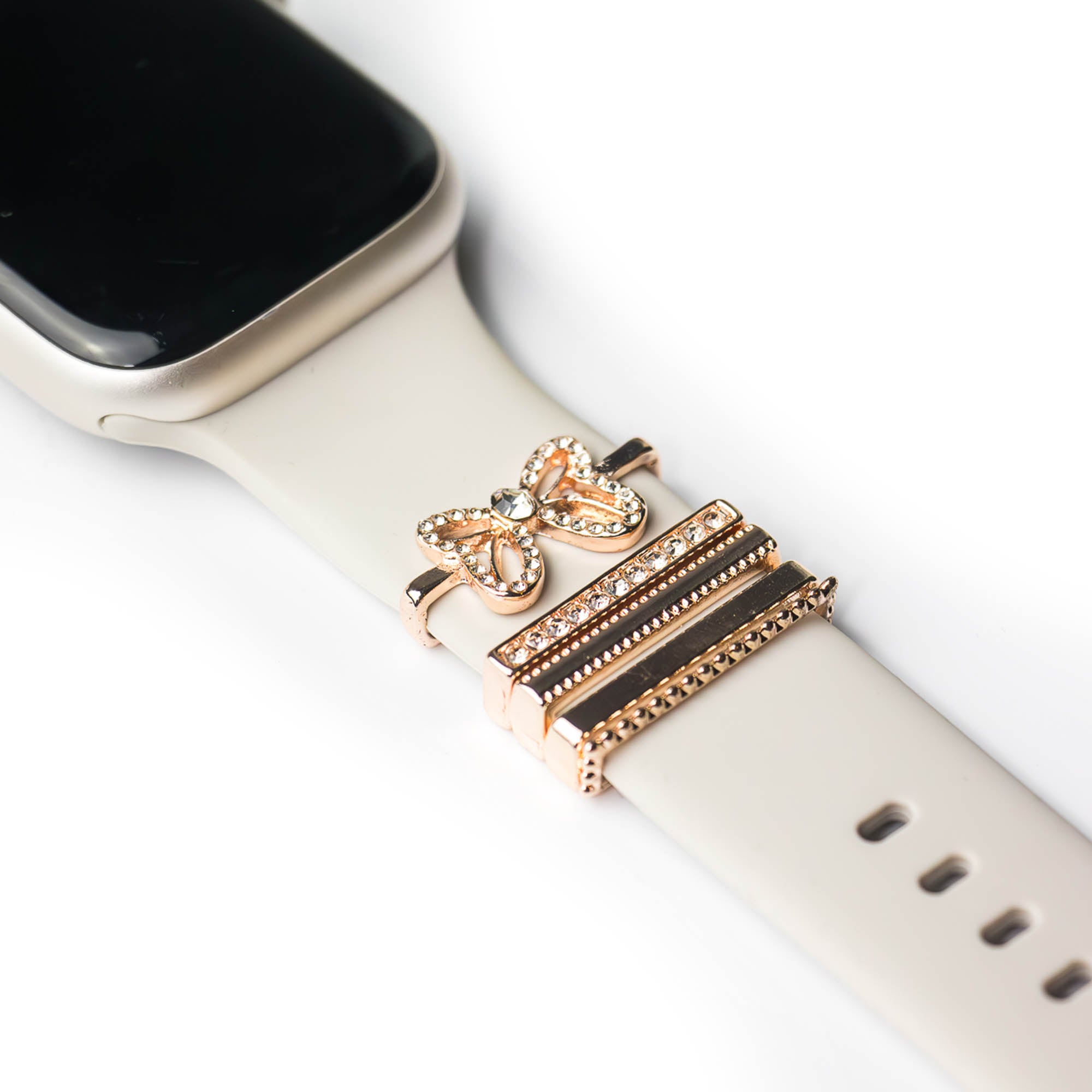 Apple Watch Charms Set verschiebbar Metall Anhänger Schmuckzubehör 