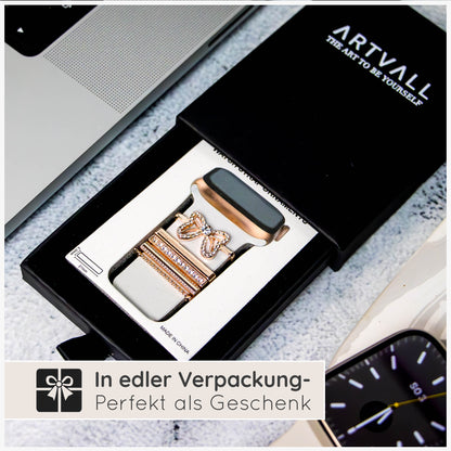 Apple Watch Charms Set verschiebbar Metall Anhänger Schmuckzubehör 