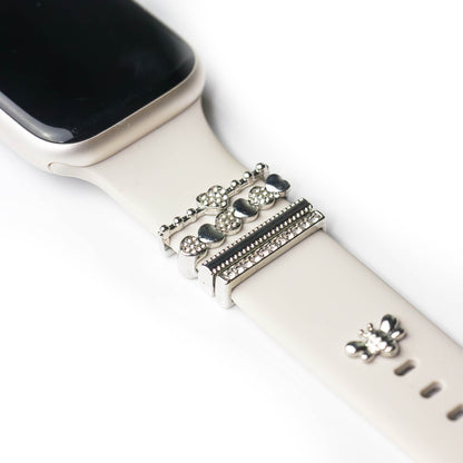 Apple Watch Charms Set verschiebbar Metall Anhänger Schmuckzubehör 