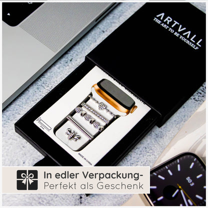 Apple Watch Charms Set verschiebbar Metall Anhänger Schmuckzubehör 
