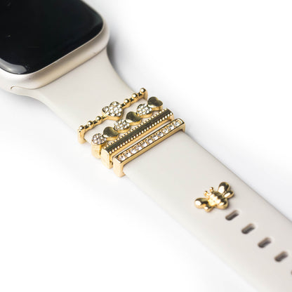 Apple Watch Charms Set verschiebbar Metall Anhänger Schmuckzubehör 