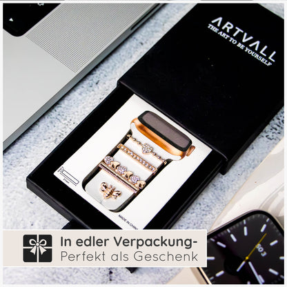 Apple Watch Charms Set verschiebbar Metall Anhänger Schmuckzubehör 