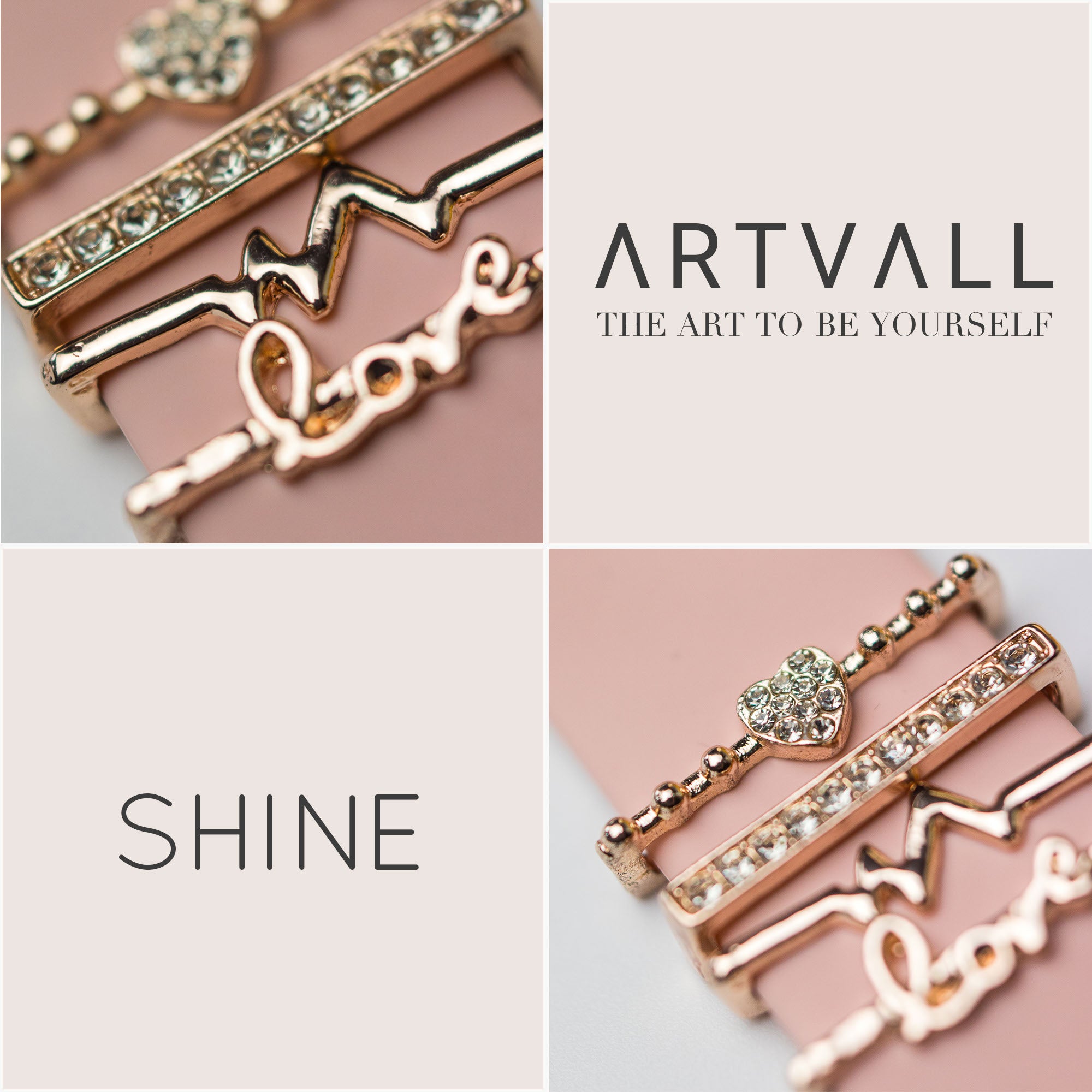 Apple Watch Charms Set verschiebbar Metall Anhänger Schmuckzubehör 