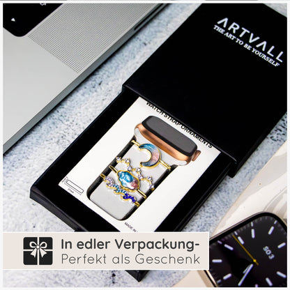 Apple Watch Charms Set verschiebbar Metall Anhänger Schmuckzubehör 