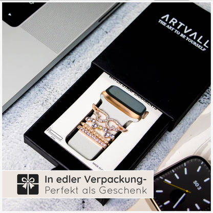 Apple Watch Charms Set verschiebbar Metall Anhänger Schmuckzubehör 
