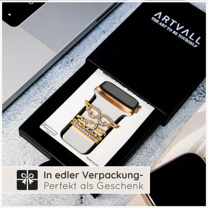 Apple Watch Charms Set verschiebbar Metall Anhänger Schmuckzubehör 