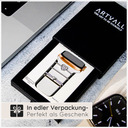 Apple Watch Charms Set verschiebbar Metall Anhänger Schmuckzubehör 