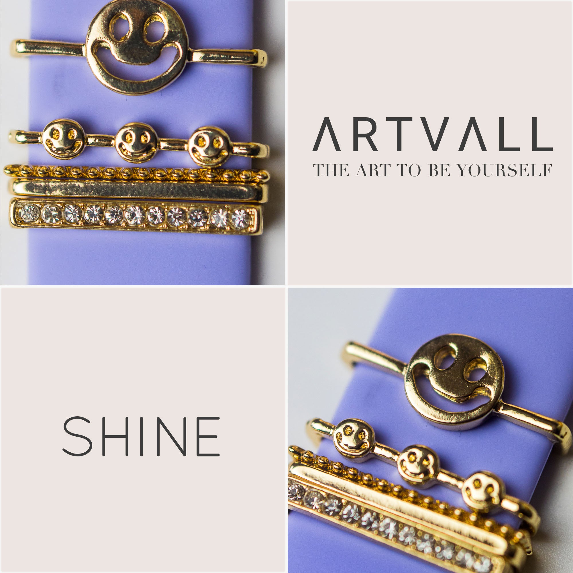 Apple Watch Charms Set verschiebbar Metall Anhänger Schmuckzubehör 