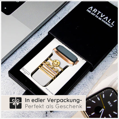 Apple Watch Charms Set verschiebbar Metall Anhänger Schmuckzubehör 