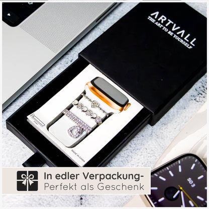 Apple Watch Charms Set verschiebbar Metall Anhänger Schmuckzubehör 