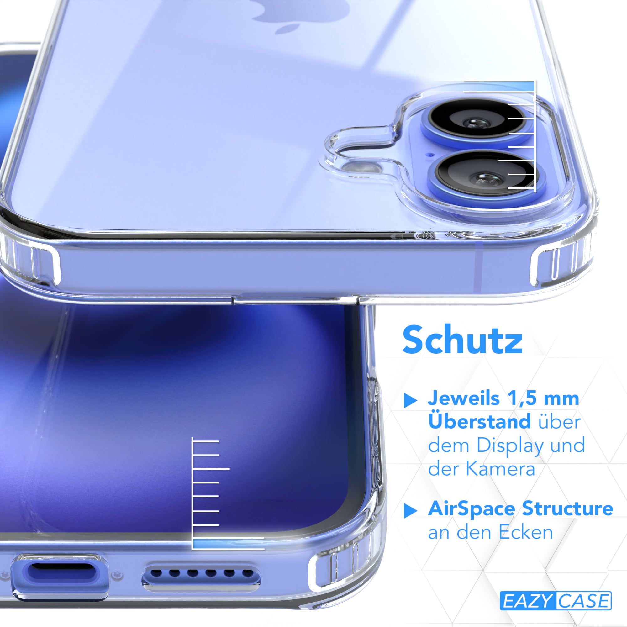 iPhone 16 Serie Silikonhülle Transparent