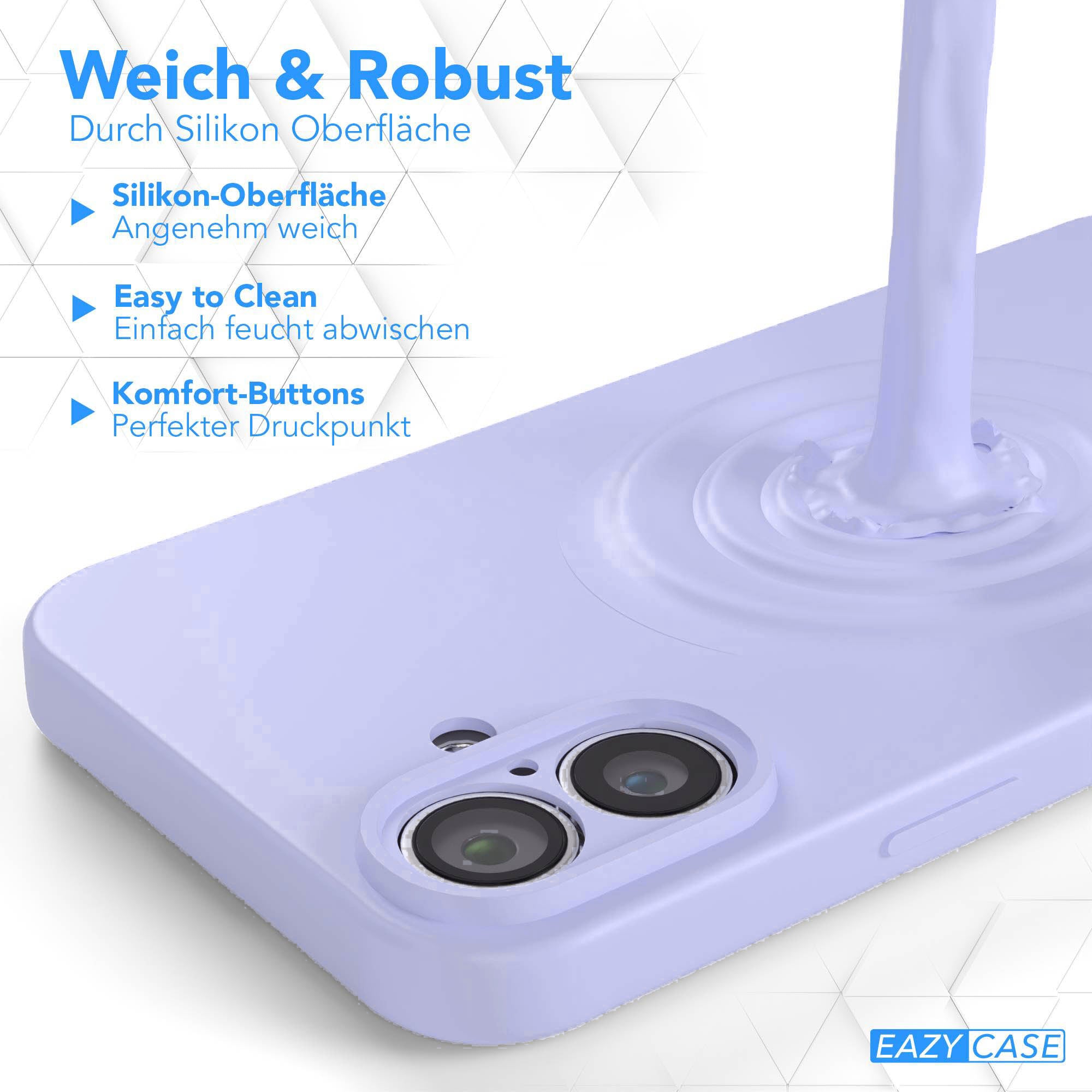 Apple iPhone 16 Plus Silikonhülle mit Kameraschutz von EAZY CASE 