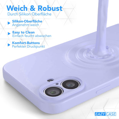 Apple iPhone 16 Plus Silikonhülle mit Kameraschutz von EAZY CASE 