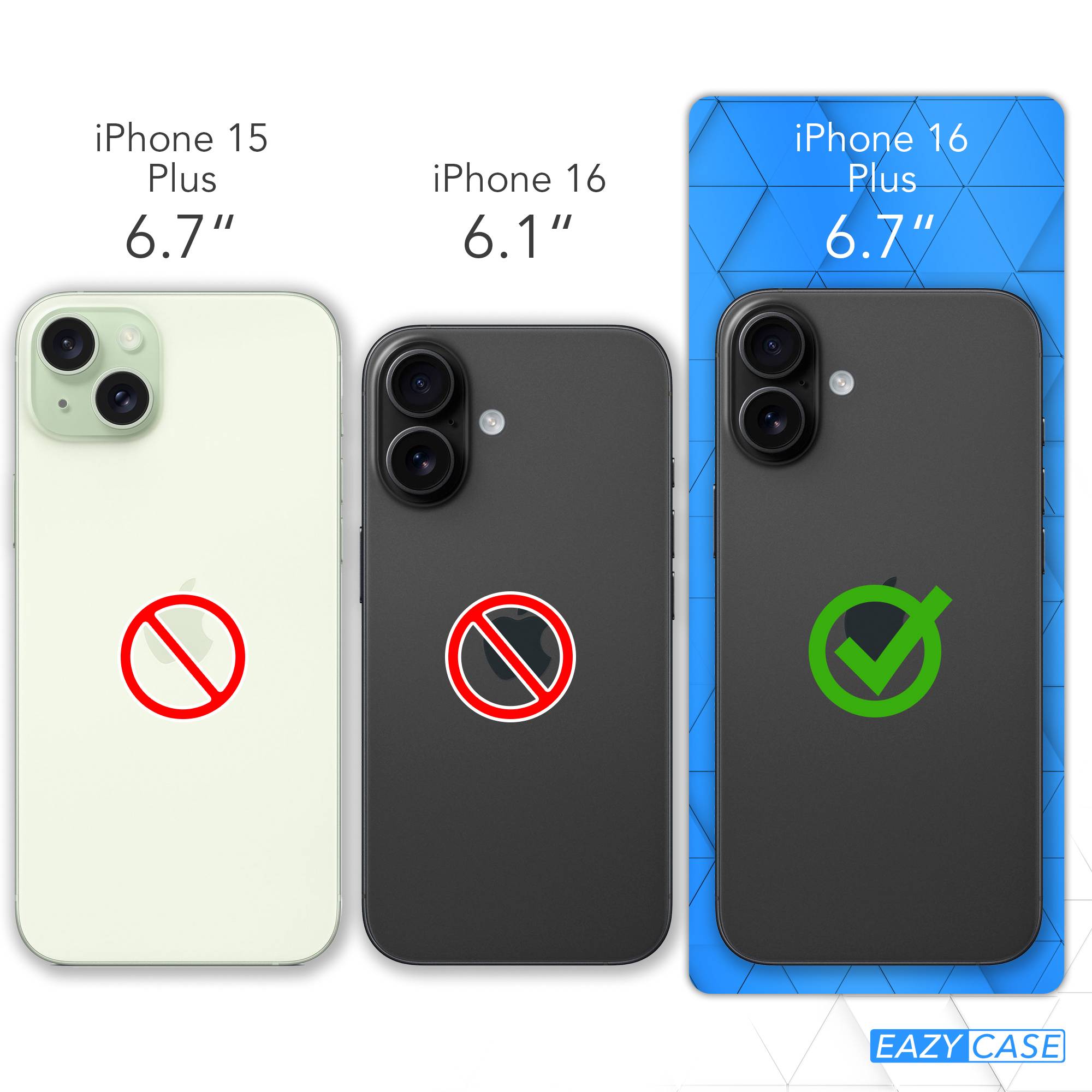 Apple iPhone 16 Plus Silikonhülle mit Kameraschutz von EAZY CASE 