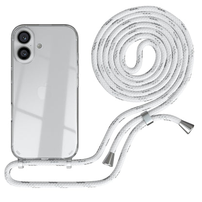 iPhone 16 transparente Hülle + Kordel