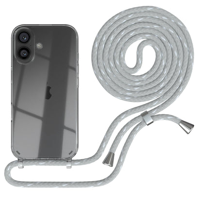 iPhone 16 transparente Hülle + Kordel