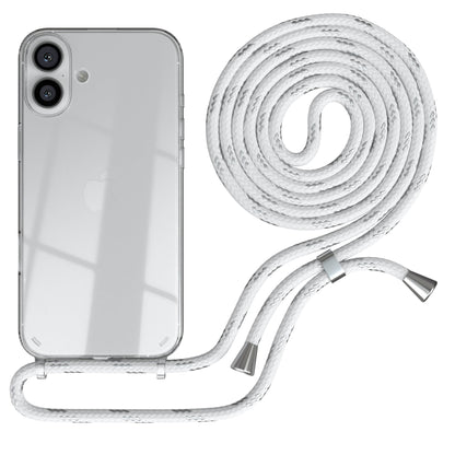 iPhone 16 Plus transparente Hülle + Kordel