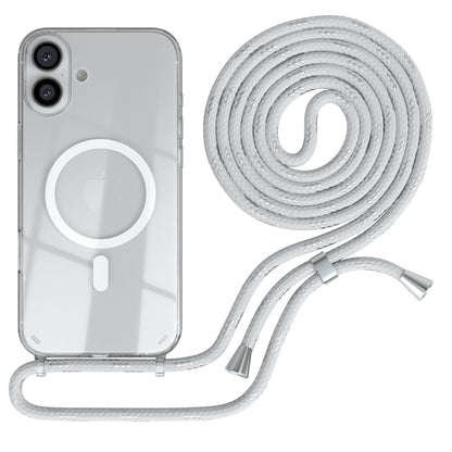 iPhone 16 Plus transparente Hülle + Kordel mit MagSafe