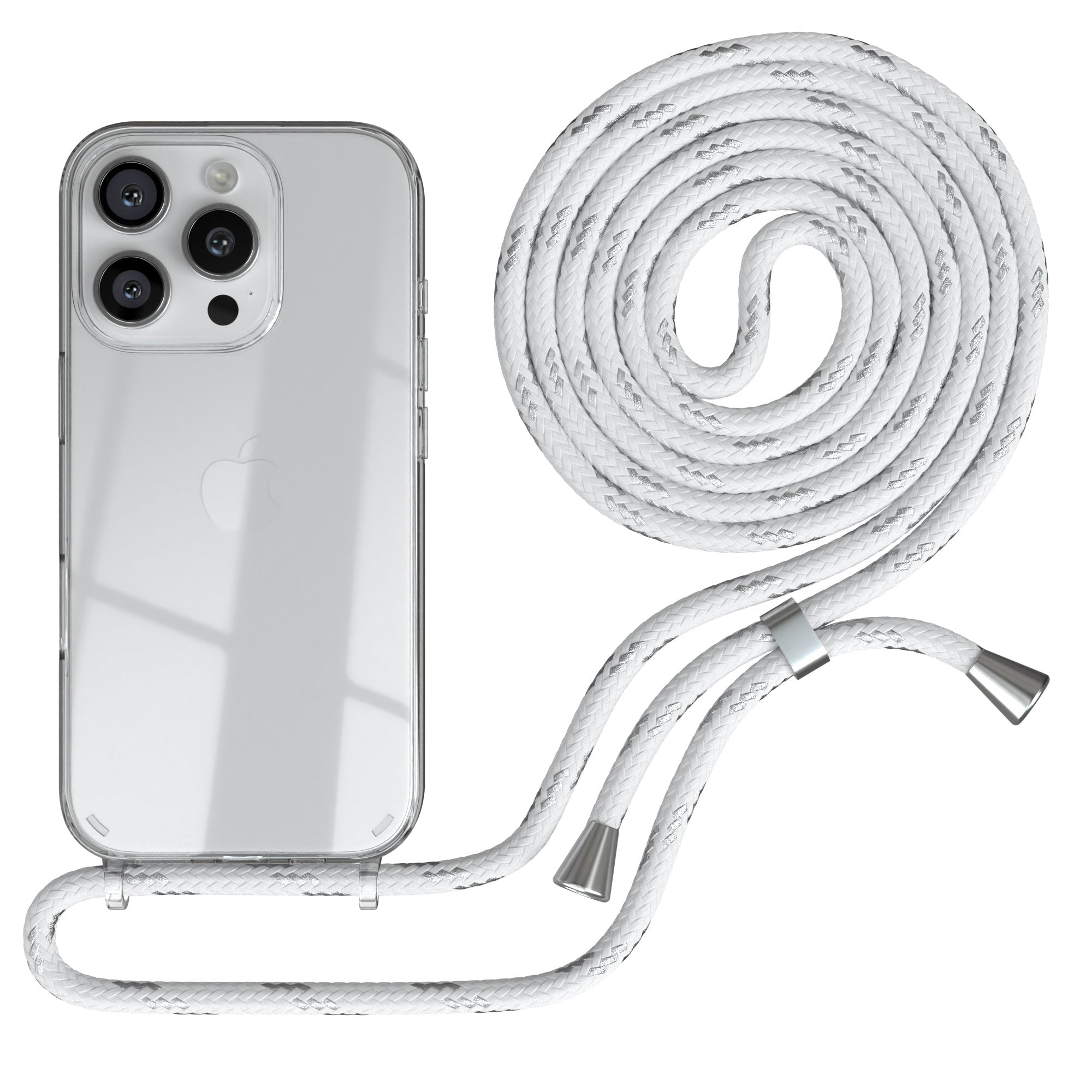 iPhone 16 Pro transparente Hülle + Kordel