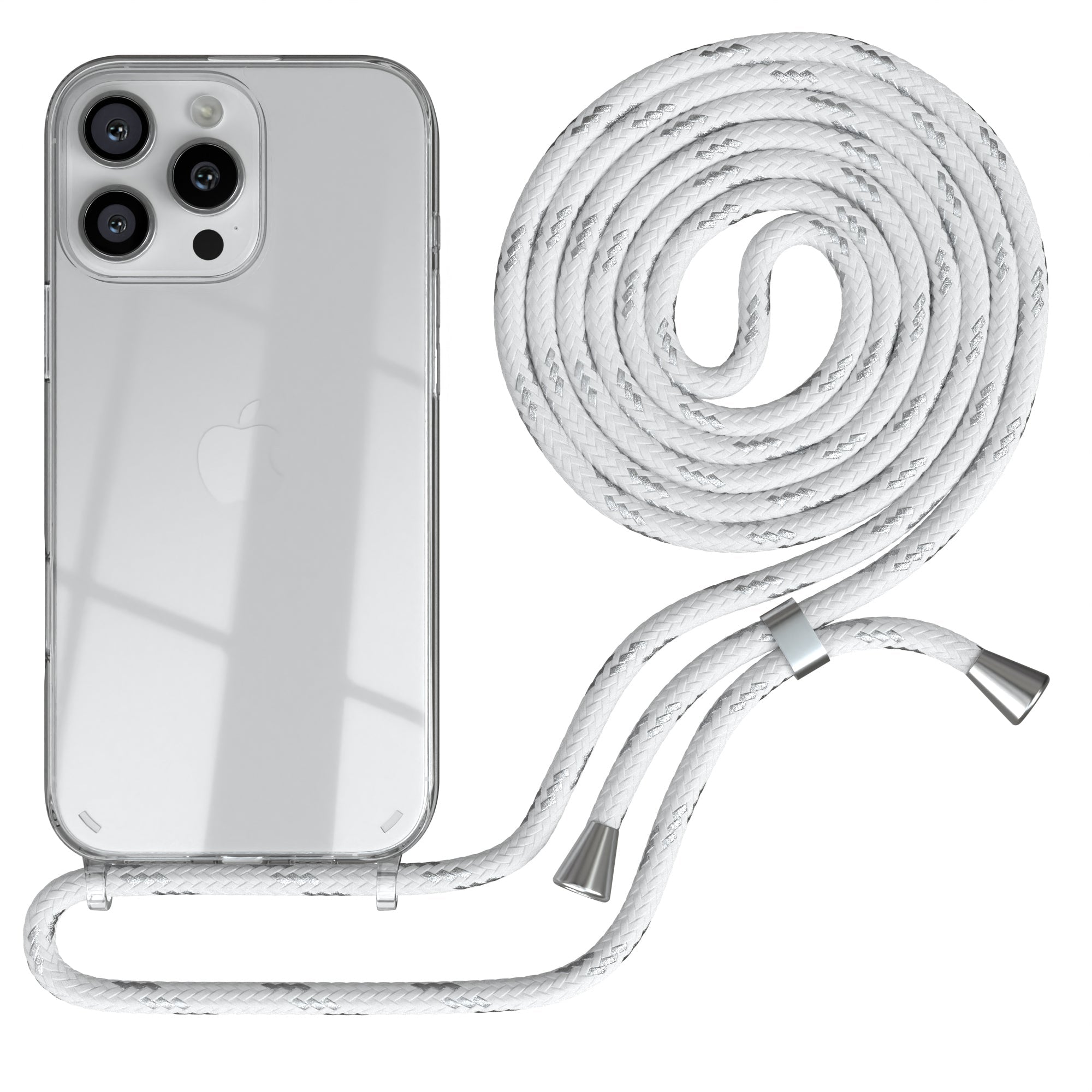 iPhone 16 Pro Max transparente Hülle + Kordel
