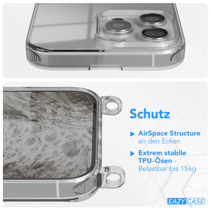 iPhone 16 Pro Max transparente Hülle + Kordel