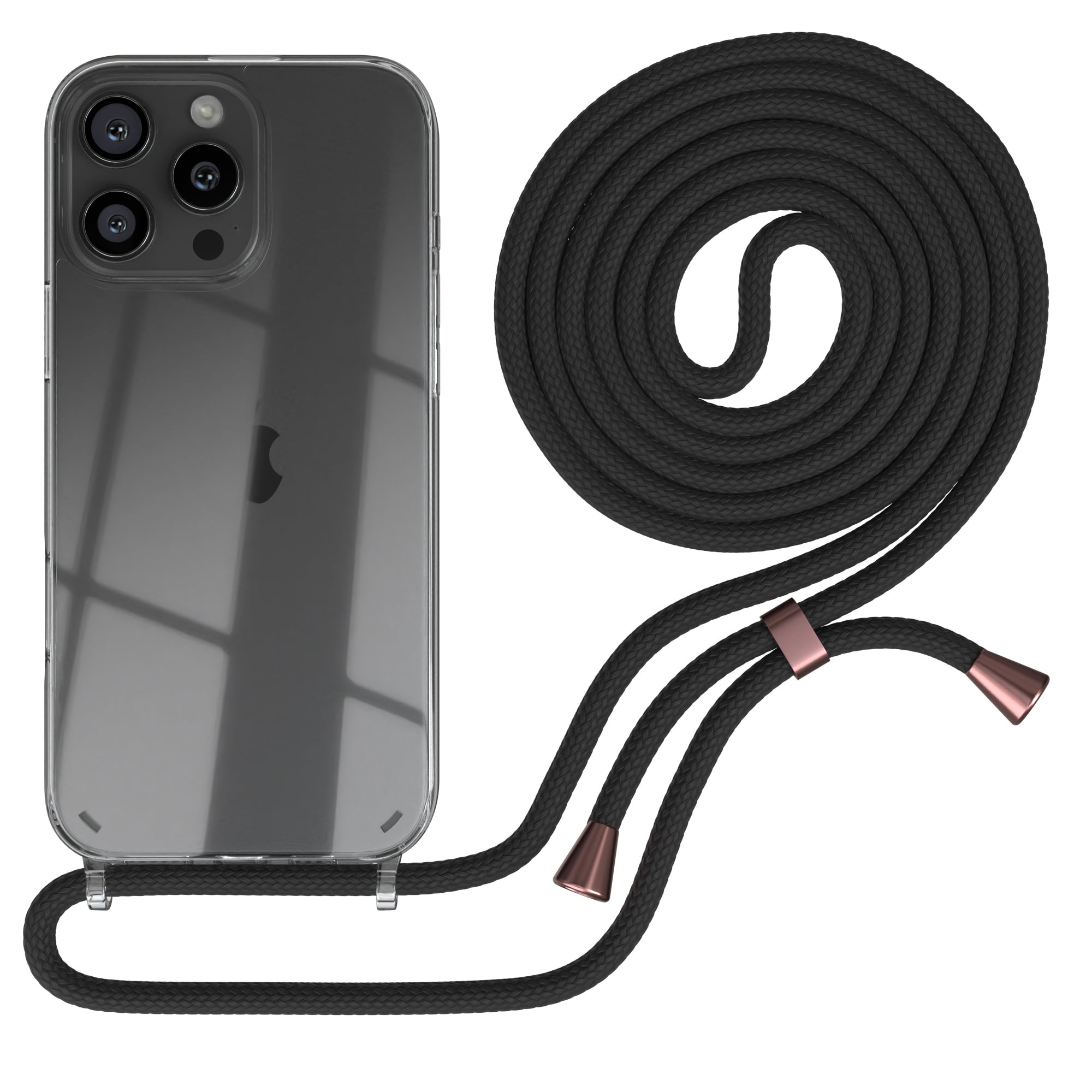 iPhone 16 Pro Max transparente Hülle + Kordel
