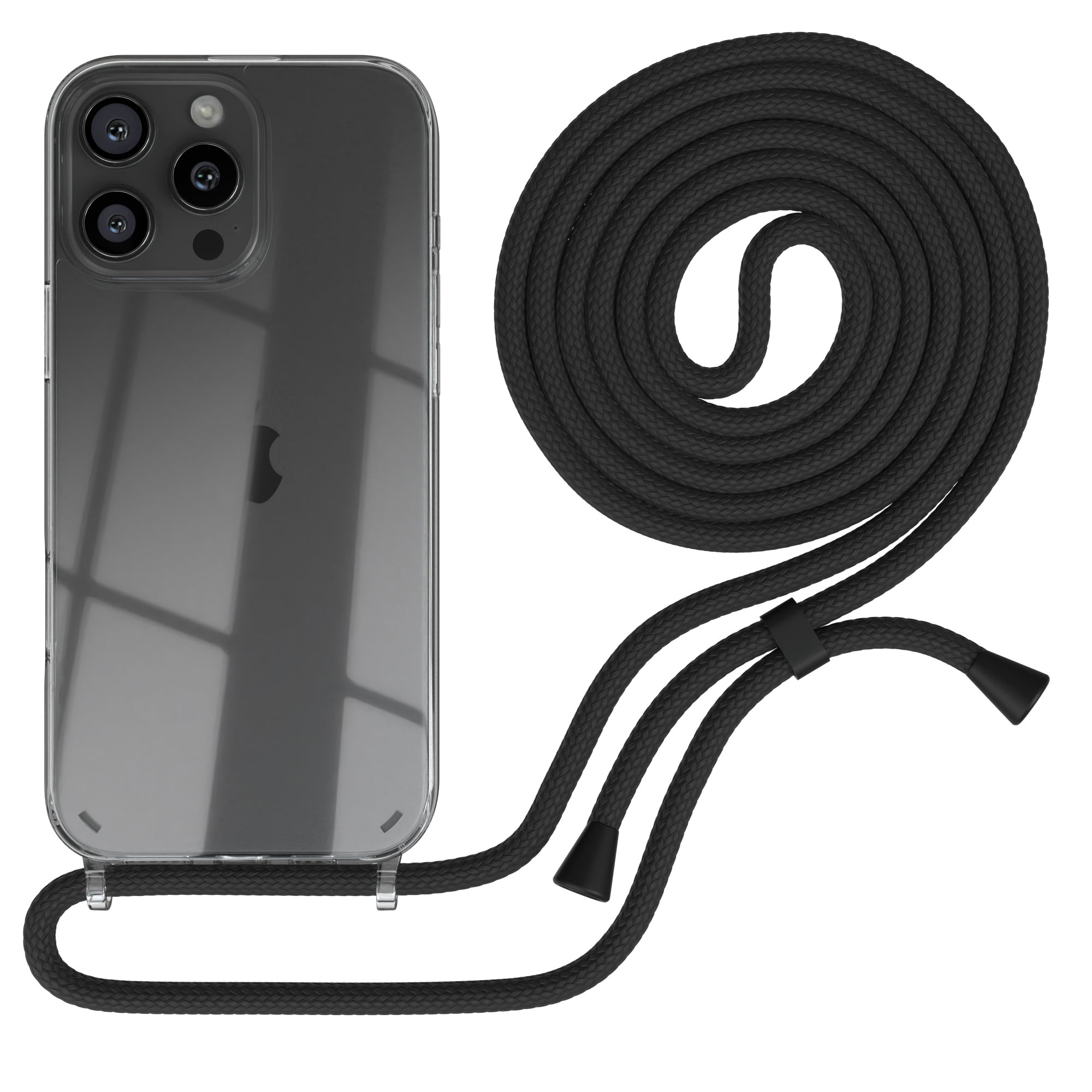 iPhone 16 Pro Max transparente Hülle + Kordel