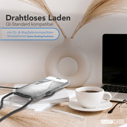 iPhone 16 Pro Max transparente Hülle + Kordel