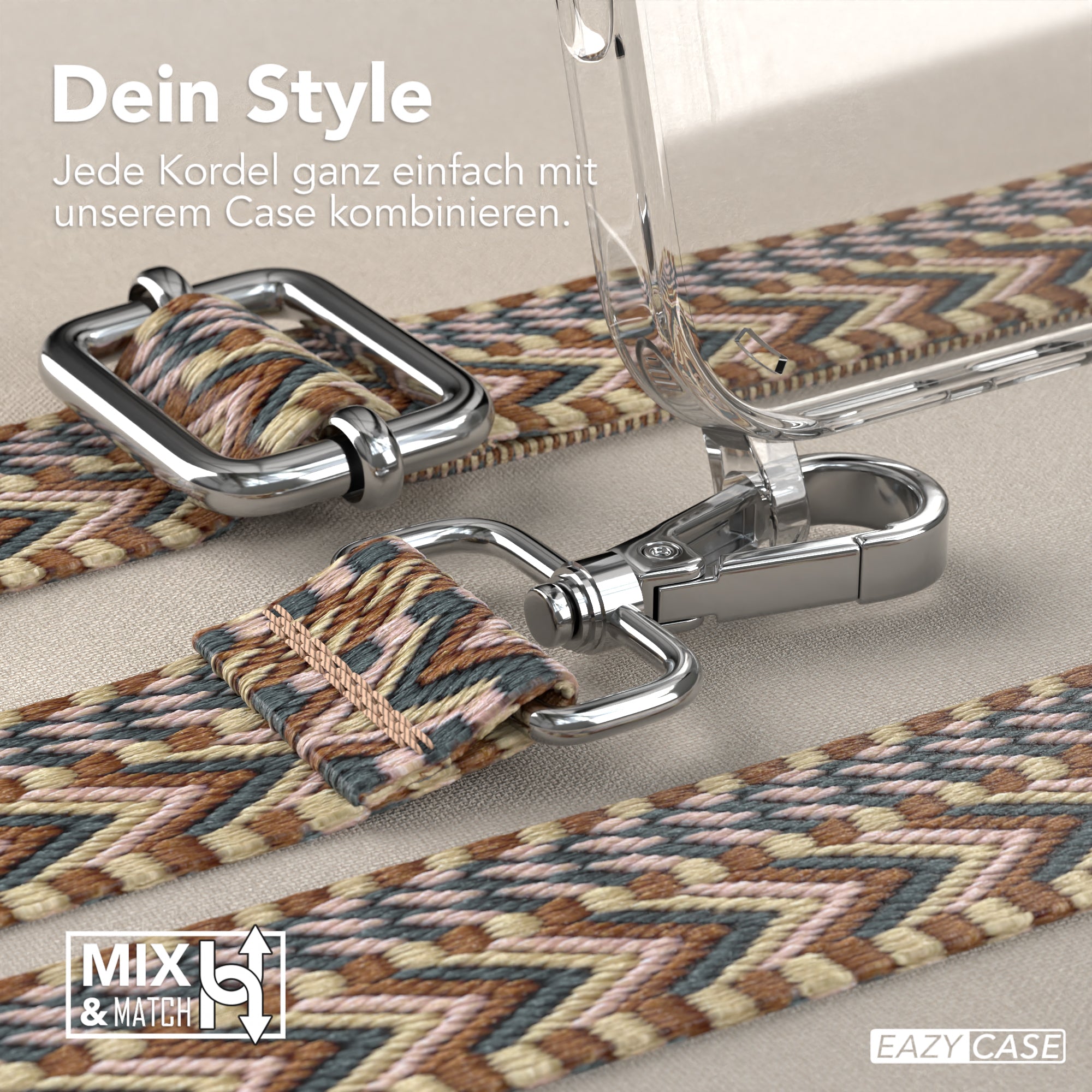 iPhone 16 Pro Max Hülle + Boho Band