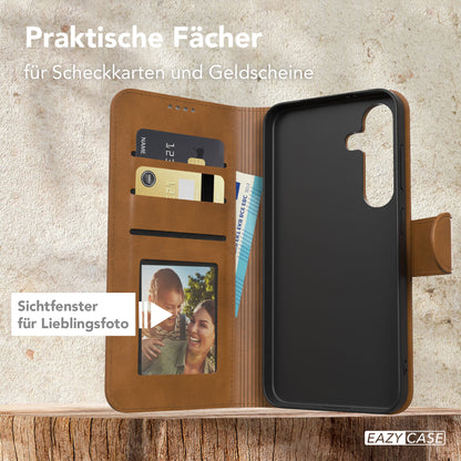 Galaxy S25 Klapphülle aus Kunstleder