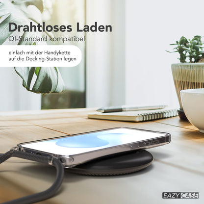 Samsung Galaxy S25 Schutzhülle mit MagSafe und Handyketten Befestigungsösen