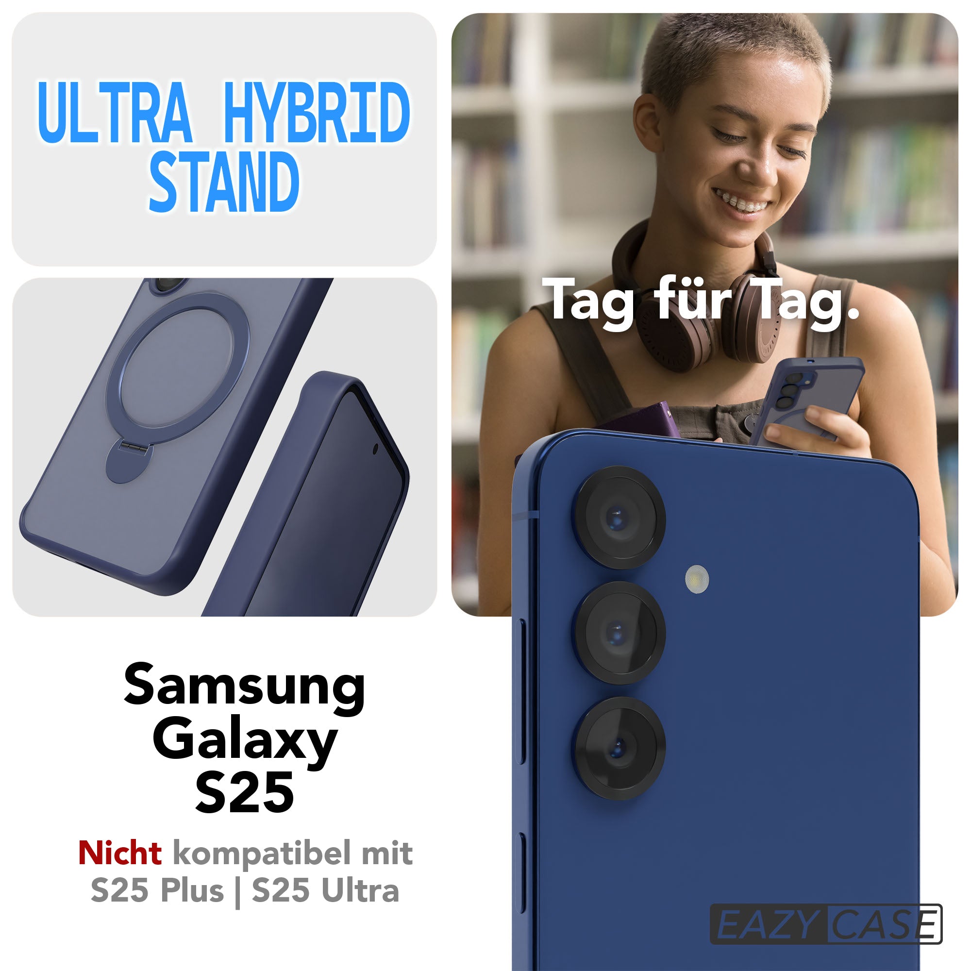 Galaxy S25 Outdoor Hülle + drehbarer Ring mit MagSafe
