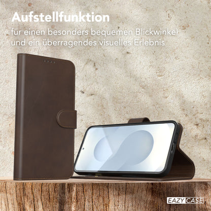 Galaxy S25 Plus Klapphülle aus Kunstleder