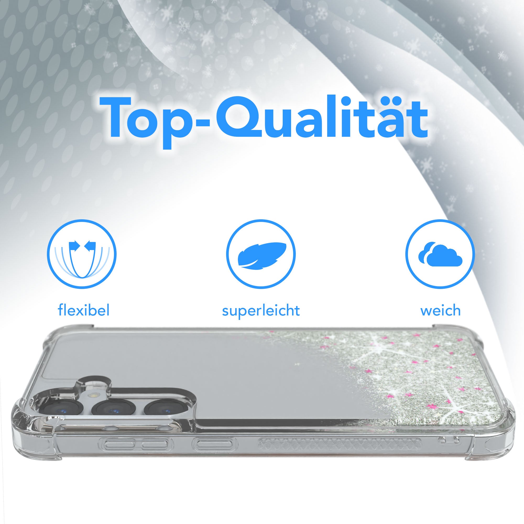 Galaxy S25 Plus Glitzerhülle