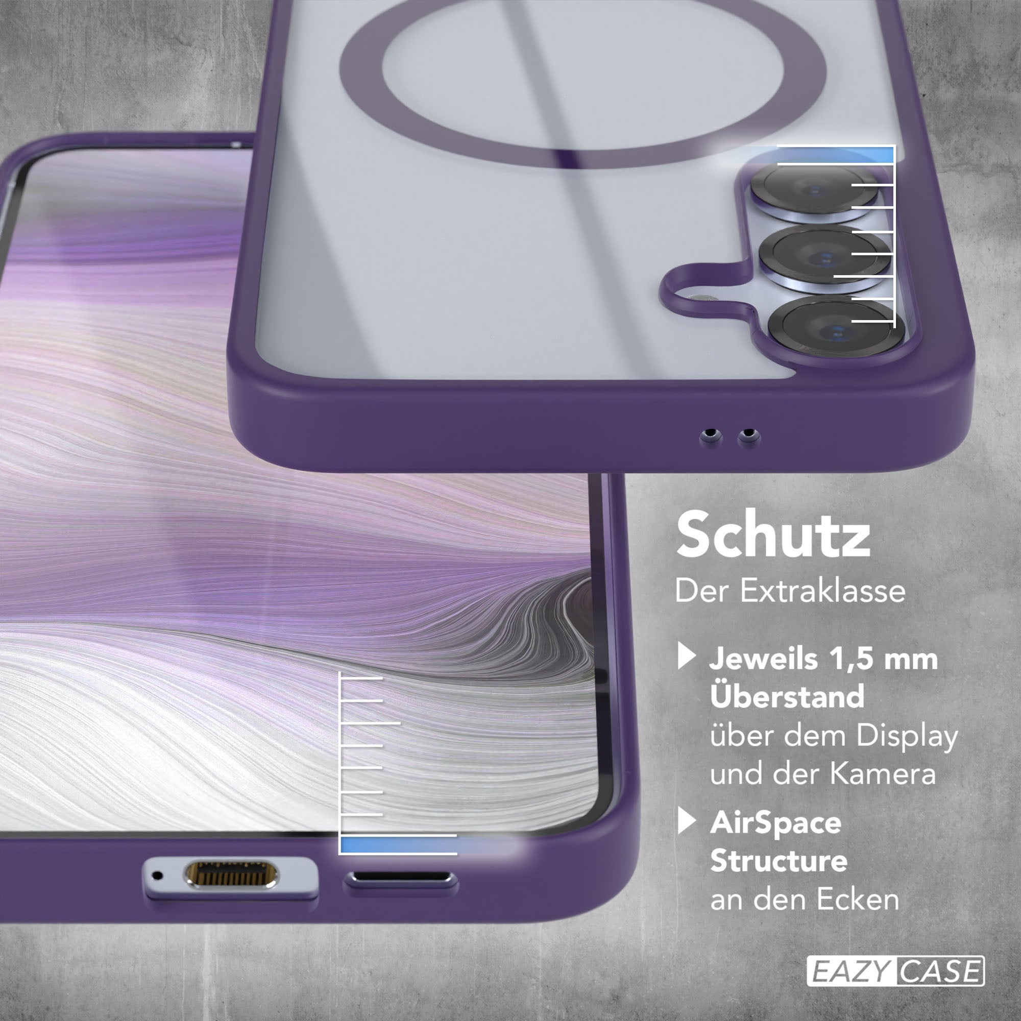 Galaxy S25 Plus transparente Hülle mit MagSafe