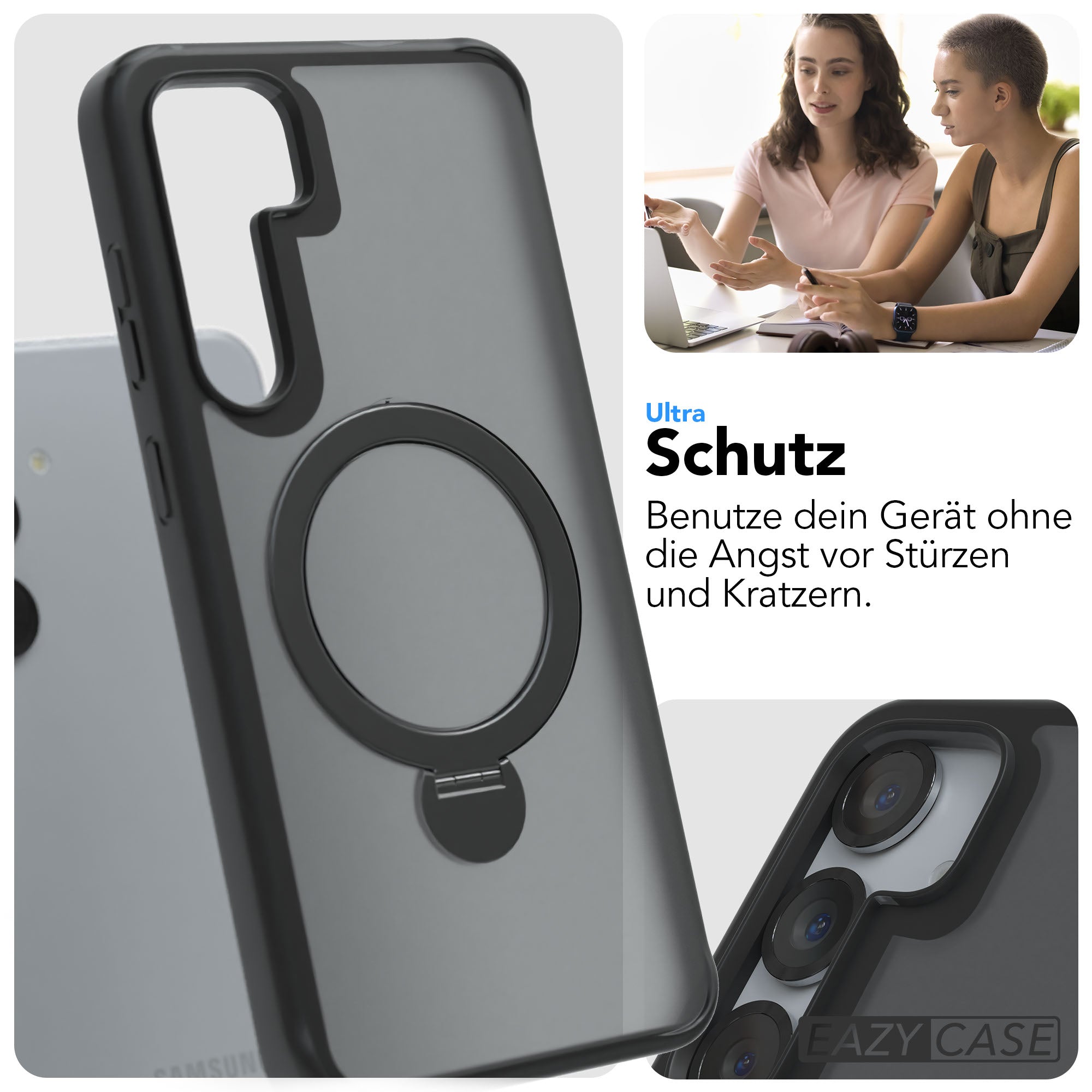 Galaxy S25 Plus Outdoor Hülle + drehbarer Ring mit MagSafe