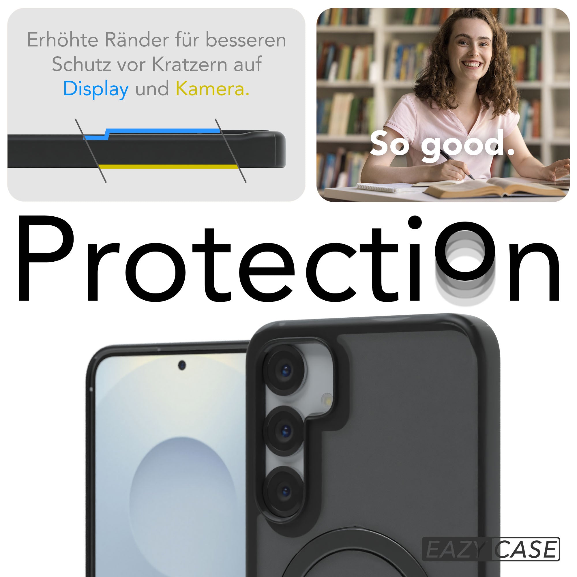 Galaxy S25 Plus Outdoor Hülle + drehbarer Ring mit MagSafe