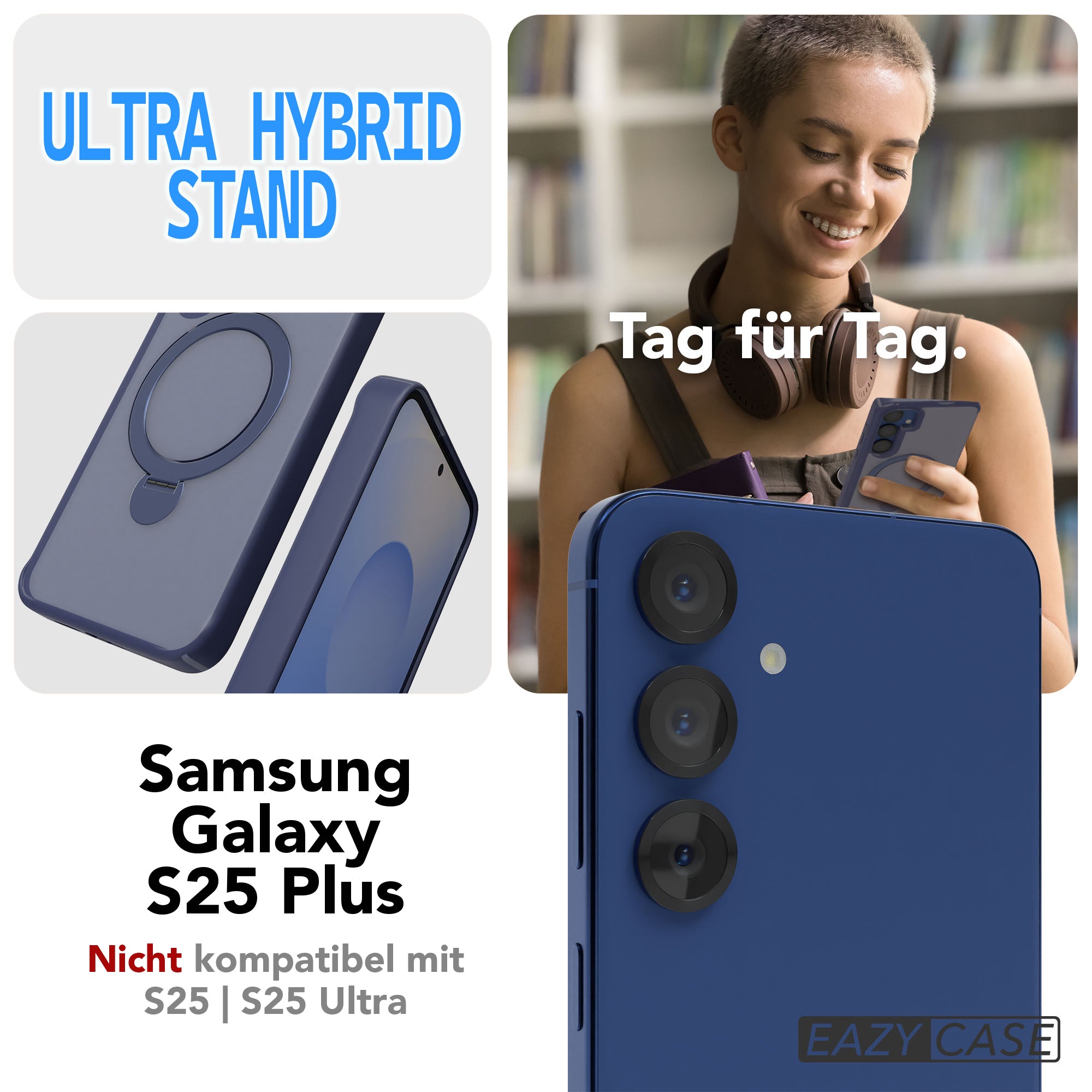 Galaxy S25 Plus Outdoor Hülle + drehbarer Ring mit MagSafe