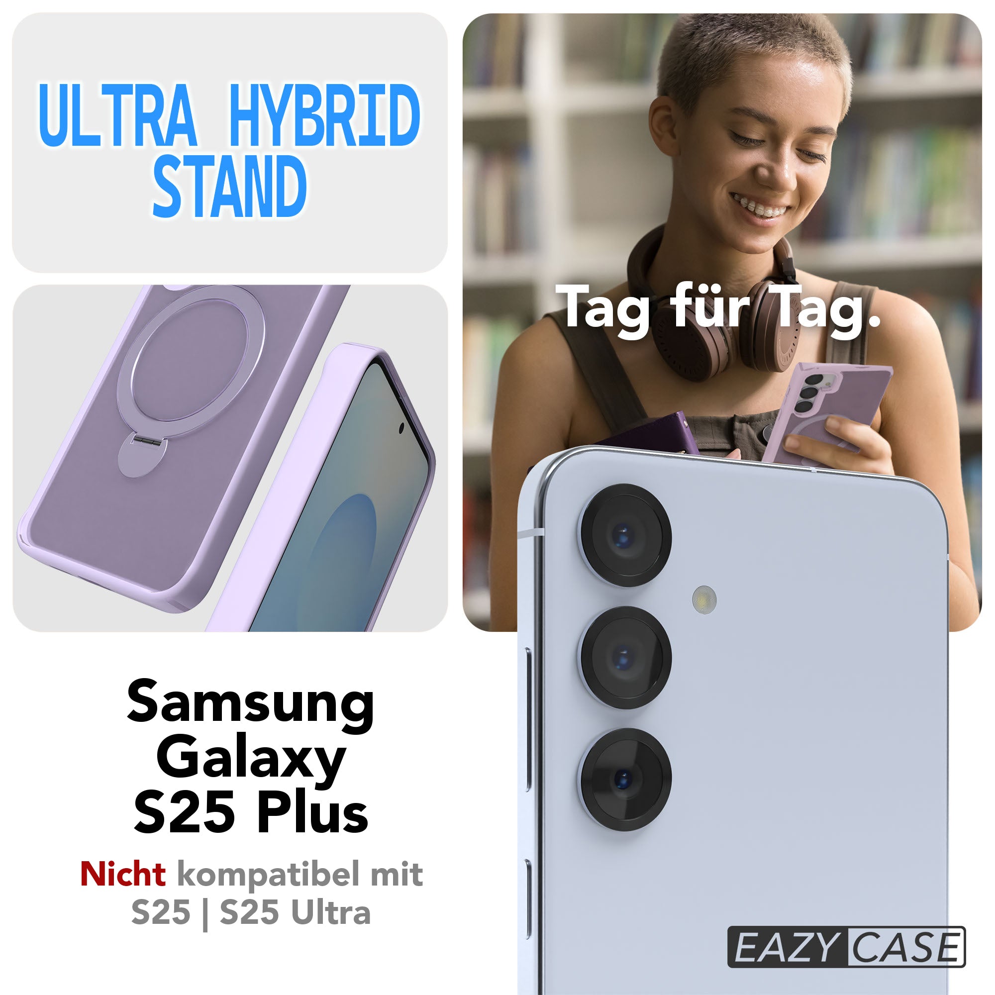 Galaxy S25 Plus Outdoor Hülle + drehbarer Ring mit MagSafe