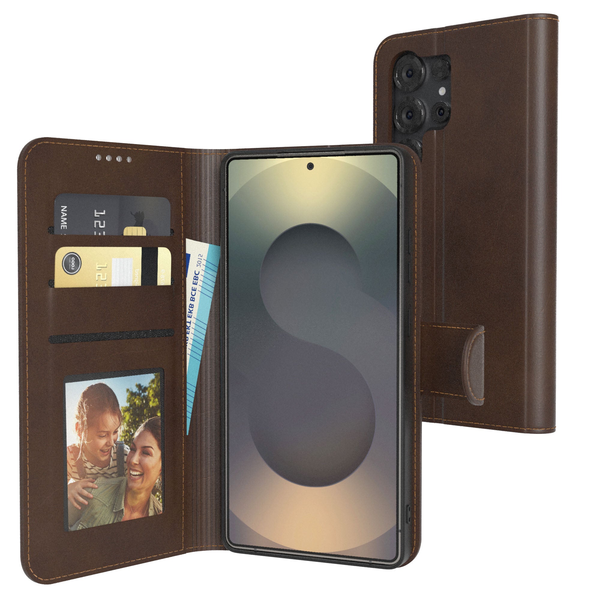 Galaxy S25 Ultra Klapphülle aus Kunstleder