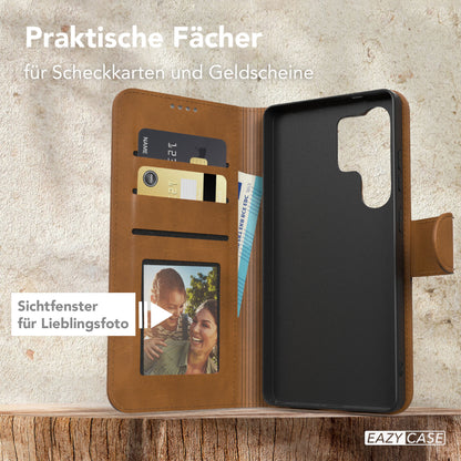Galaxy S25 Ultra Klapphülle aus Kunstleder