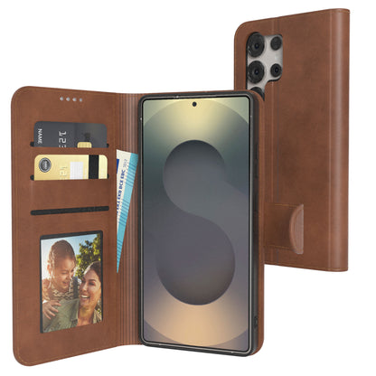 Galaxy S25 Ultra Klapphülle aus Kunstleder