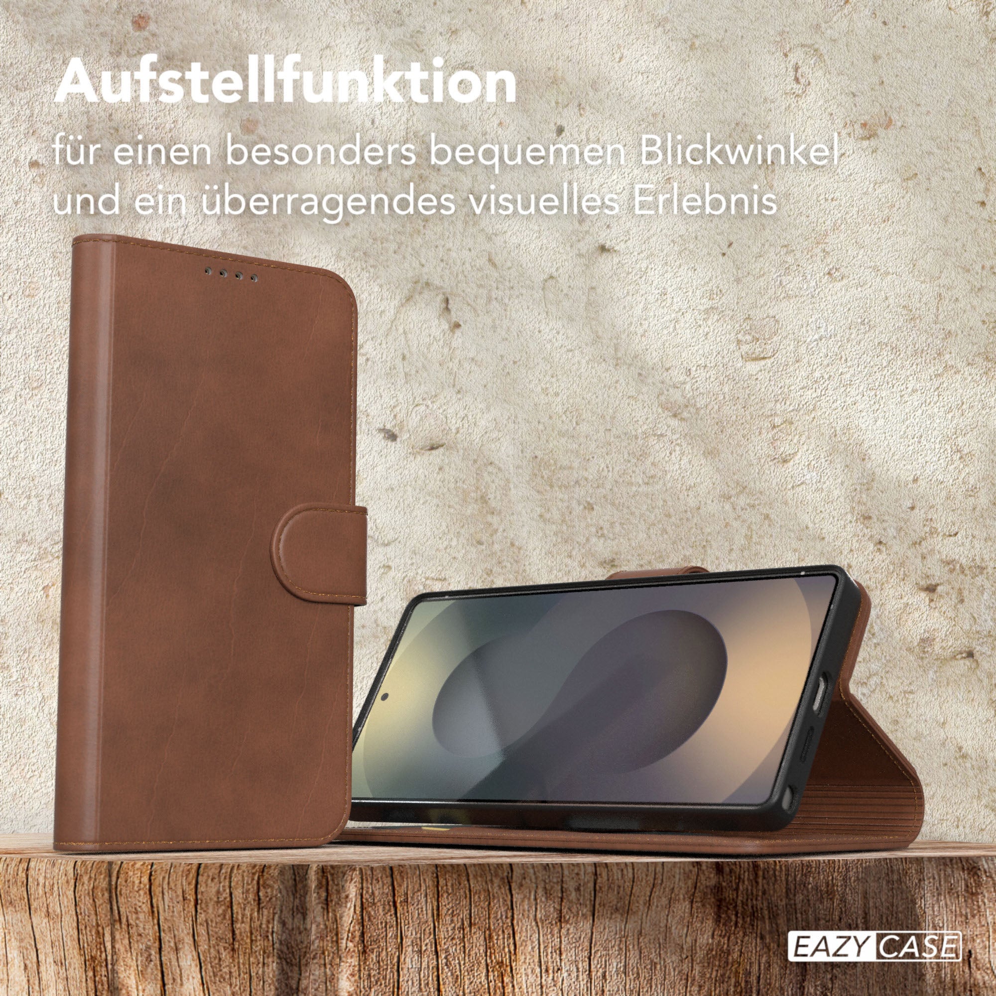 Galaxy S25 Ultra Klapphülle aus Kunstleder