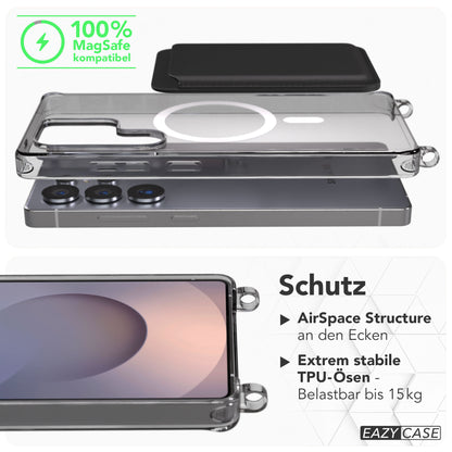 Samsung Galaxy S25 Ultra Schutzhülle mit MagSafe und Ösen für Handyketten