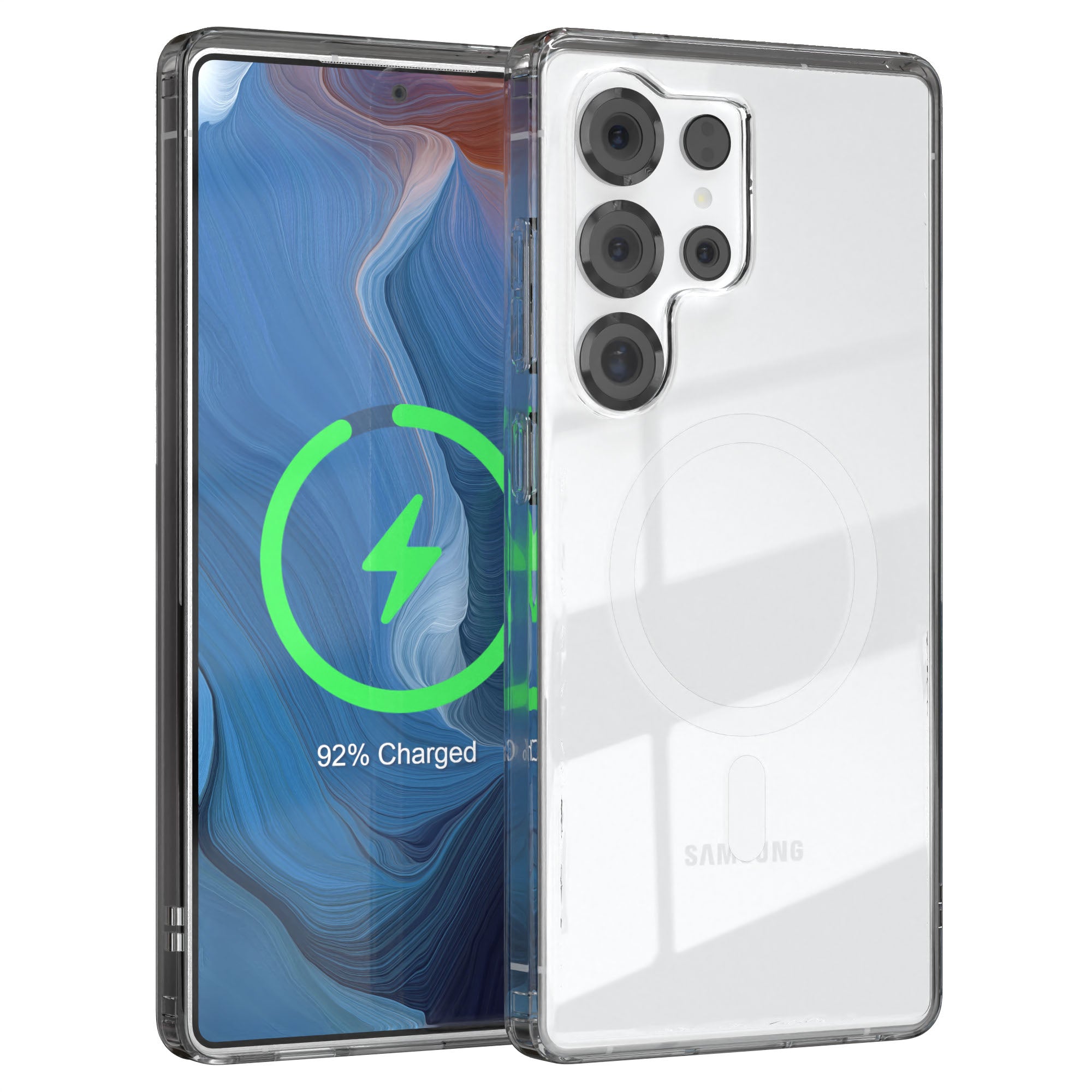 Galaxy S25 Ultra transparente Hülle mit MagSafe
