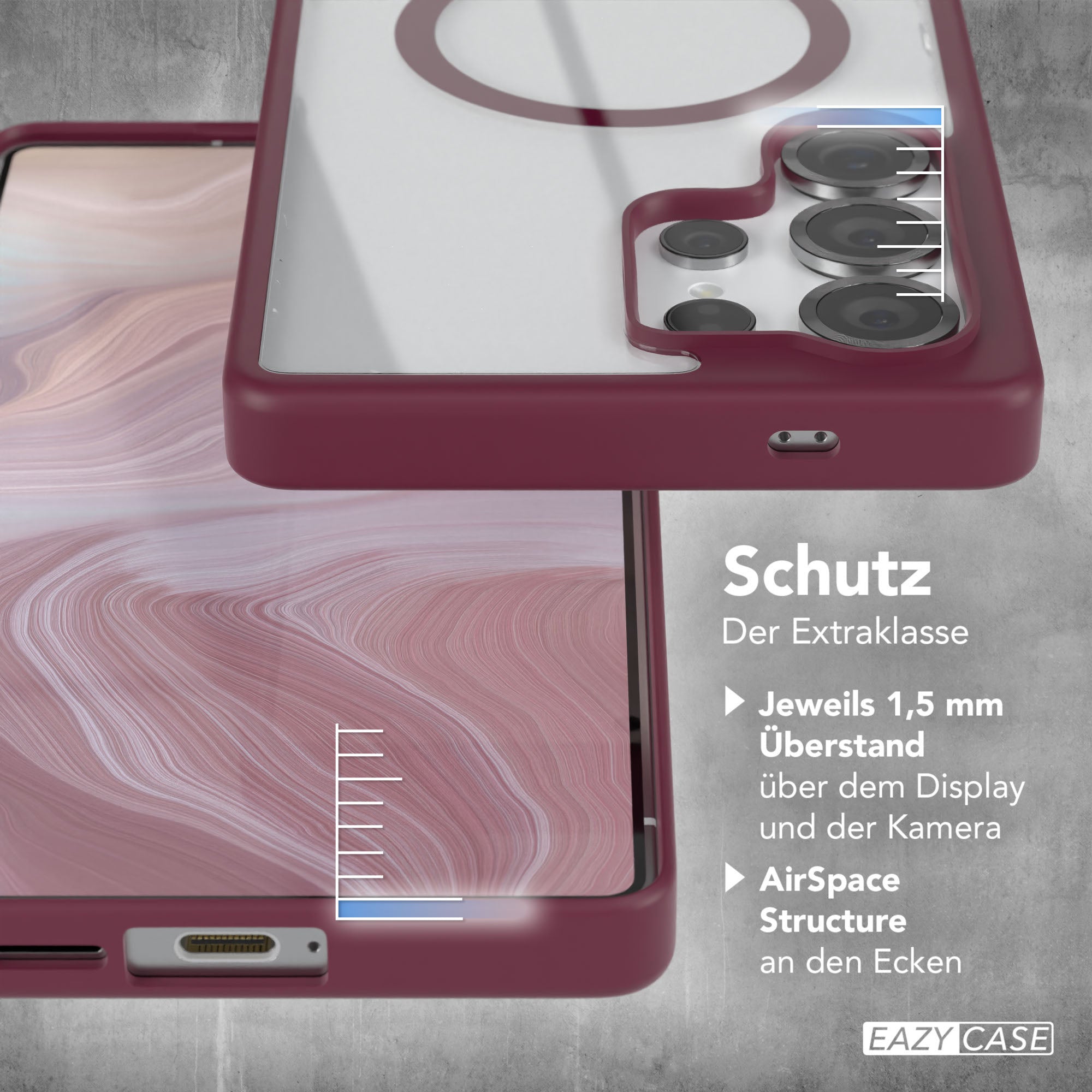 Galaxy S25 Ultra transparente Hülle mit MagSafe