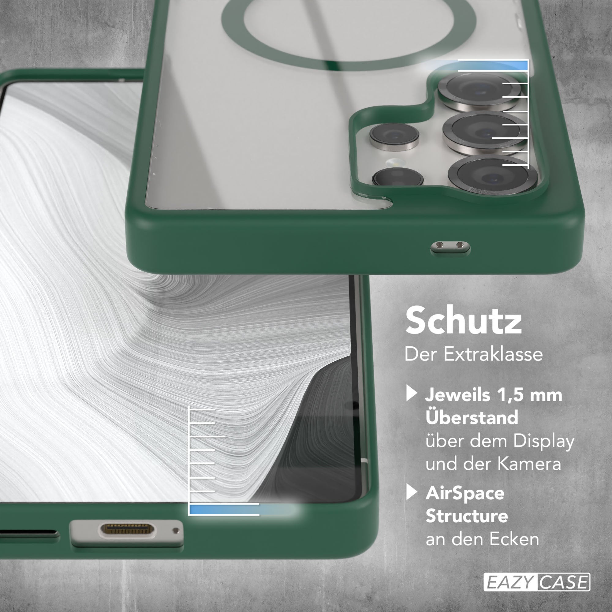 Galaxy S25 Ultra transparente Hülle mit MagSafe