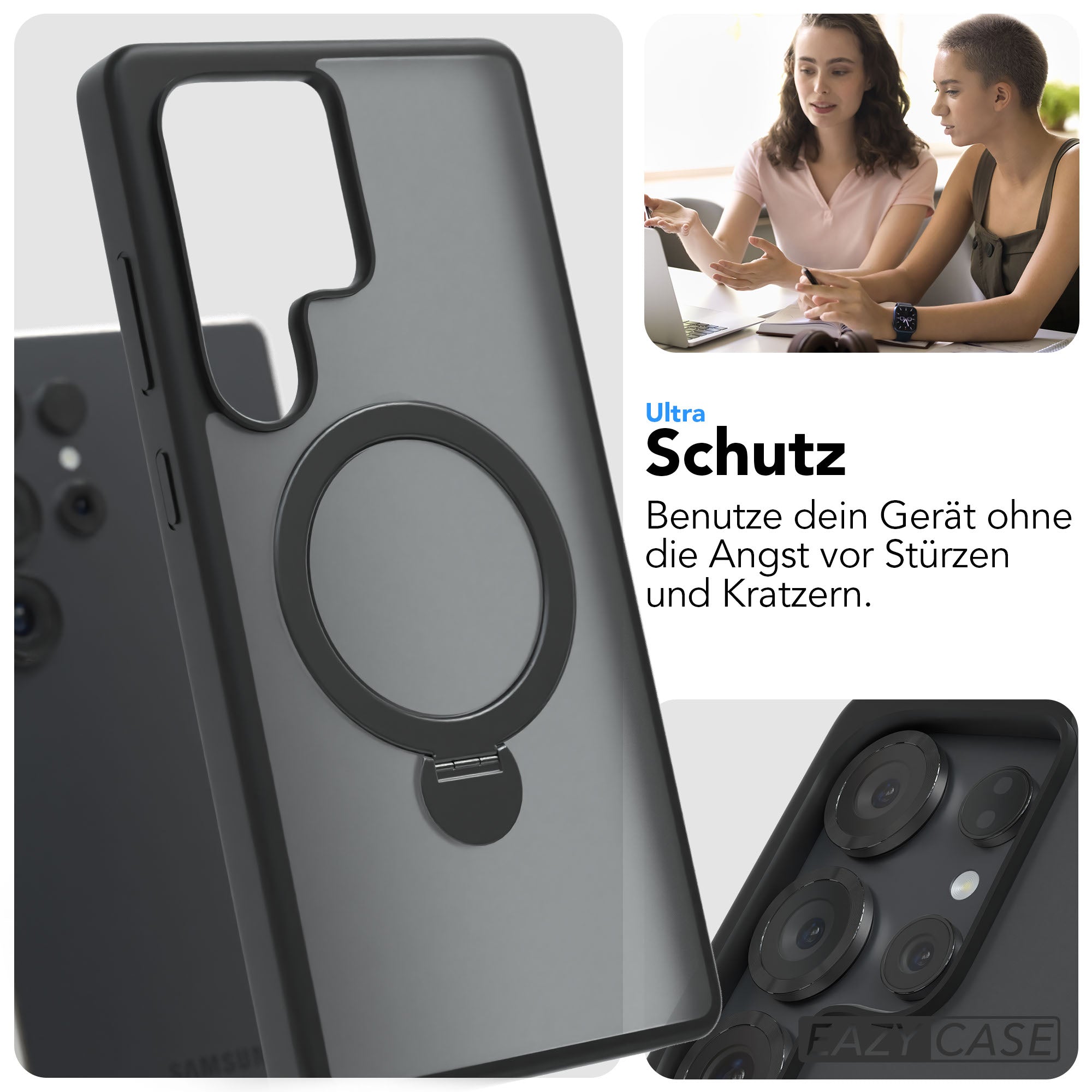 Galaxy S25 Ultra Outdoor Hülle + drehbarer Ring mit MagSafe