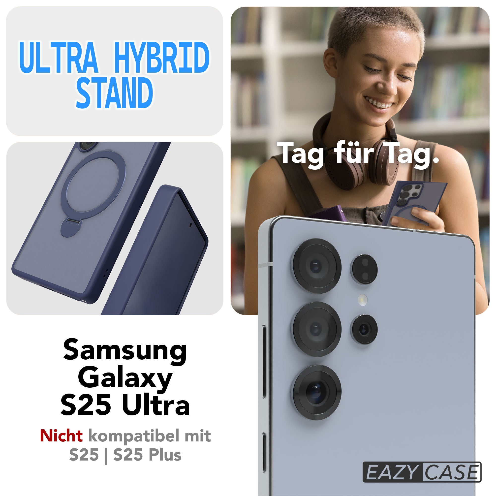 Galaxy S25 Ultra Outdoor Hülle + drehbarer Ring mit MagSafe